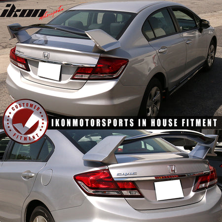 12-15 Honda Civic 9th Gen FB Sedan 4Dr Gen X Type R Trunk ABS Spoiler