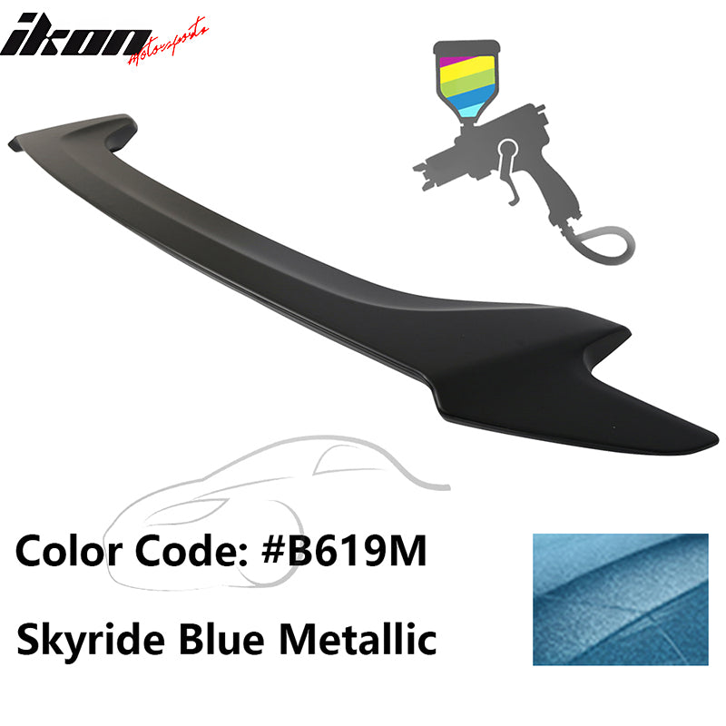 2016-2020 Honda Civic #B619M Skyride Blue Metallic Trunk Spoiler ABS