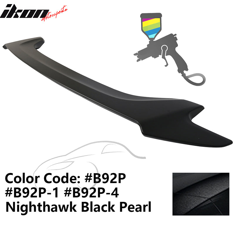 2016-2020 Honda Civic OE #B92P Nighthawk Black Pearl Trunk Spoiler ABS