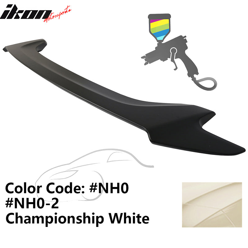 2016-2020 Honda Civic OE #NH0 Championship White Trunk Spoiler ABS