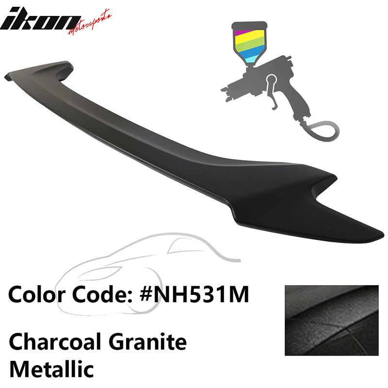 2016-2020 Honda Civic OE #NH531M Charcoal Granite Trunk Spoiler ABS