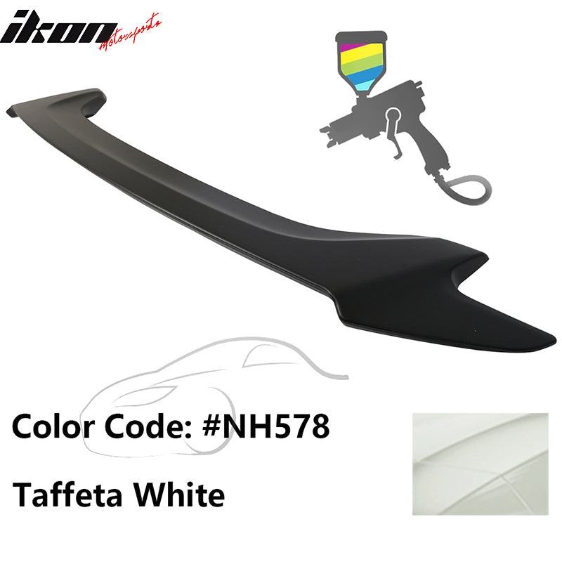 2016-2020 Honda Civic Coupe OE #NH578 Taffeta White Trunk Spoiler ABS