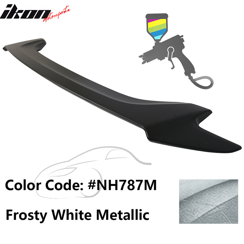 2016-2020 Honda Civic #NH787M Frosty White Metallic Trunk Spoiler ABS