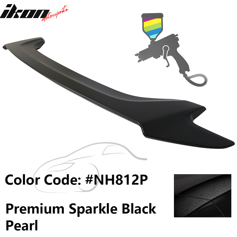 2016-2020 Honda Civic OE Premium Sparkle Black Pearl Trunk Spoiler ABS