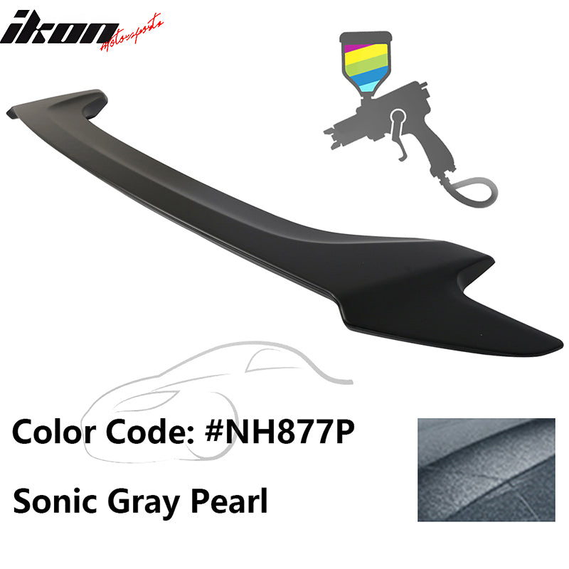 2016-2020 Honda Civic OE #NH877P Sonic Gray Pearl Trunk Spoiler ABS