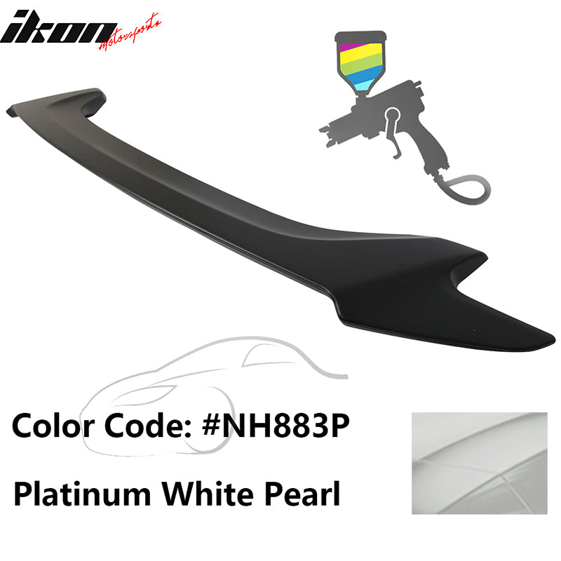 2016-2020 Honda Civic #NH883P Platinum White Pearl Trunk Spoiler ABS