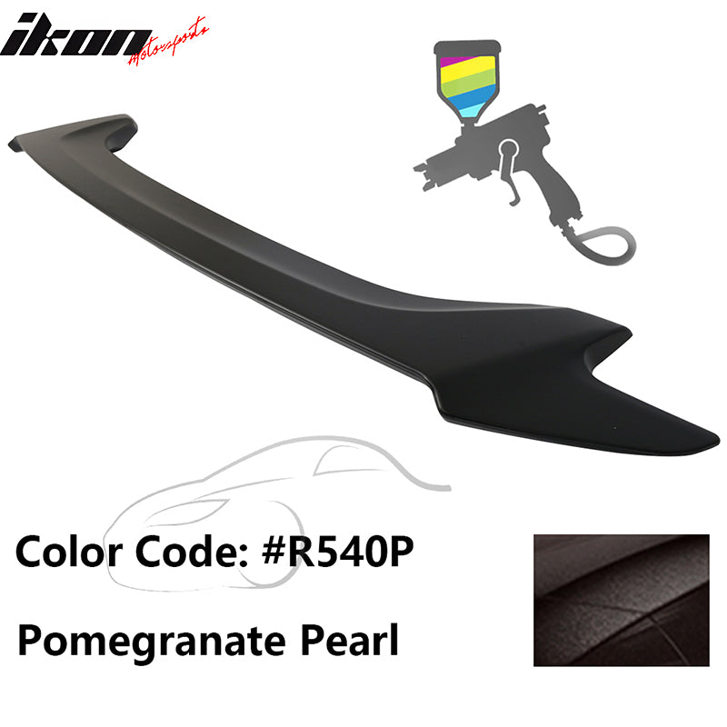 2016-2020 Honda Civic OE #R540P Pomegranate Pearl Trunk Spoiler ABS