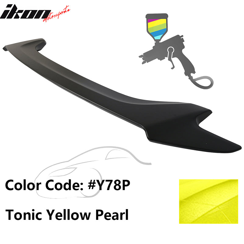 2016-2020 Honda Civic OE #Y78P Tonic Yellow Pearl Trunk Spoiler ABS