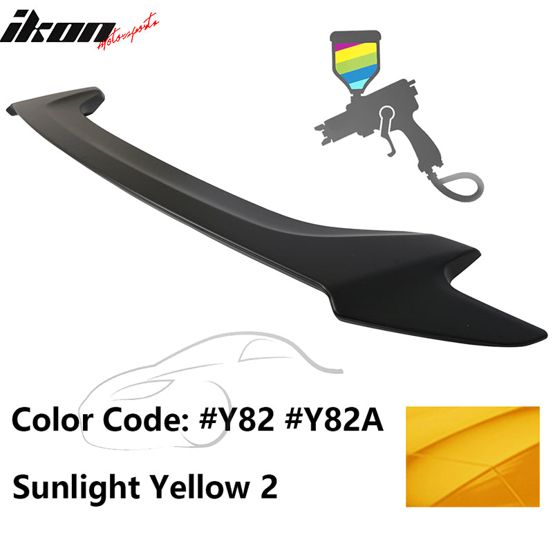 2016-2020 Honda Civic OE #Y82 Sunlight Yellow 2 Trunk Spoiler ABS