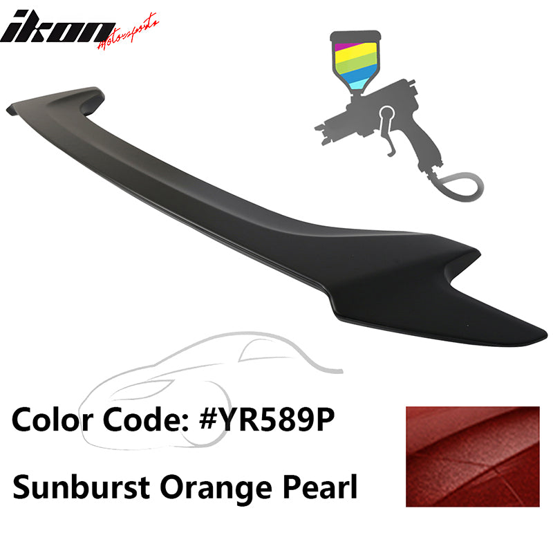 2016-2020 Honda Civic #YR589P Sunburst Orange Pearl Trunk Spoiler ABS