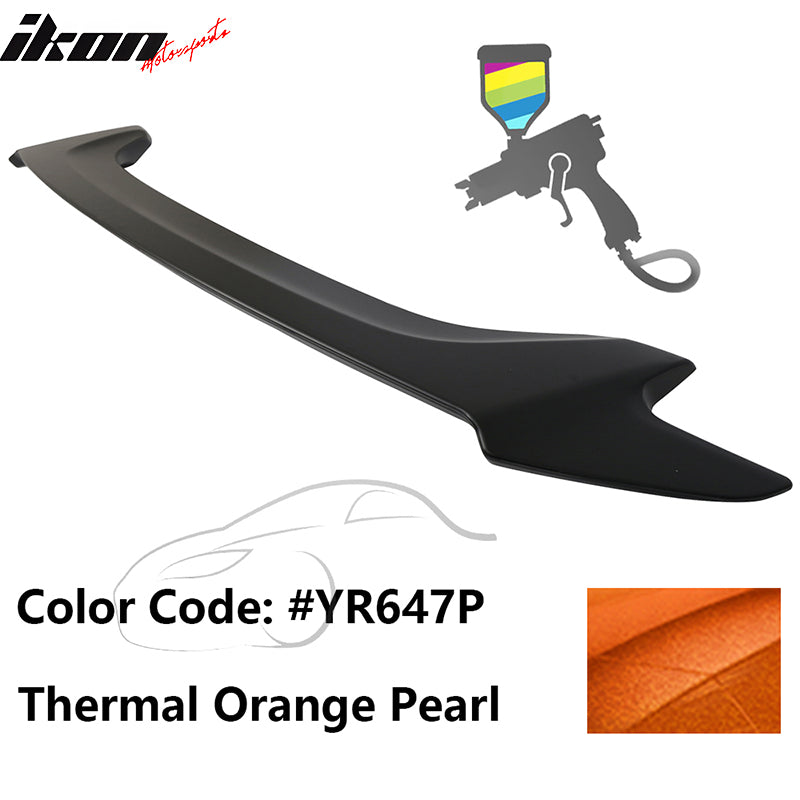 2016-2020 Honda Civic #YR647P Thermal Orange Pearl Trunk Spoiler ABS