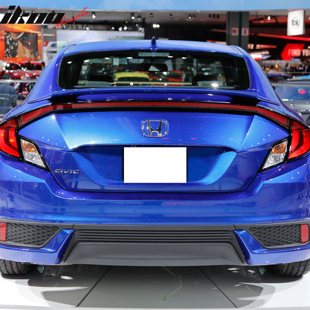 16-20 Honda Civic X 10th GEN 2Dr Coupe OE Factory Style Trunk Spoiler - ABS