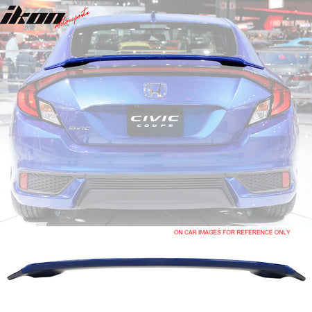 16-20 Honda Civic X 10th GEN 2Dr Coupe OE Factory Style Trunk Spoiler - ABS