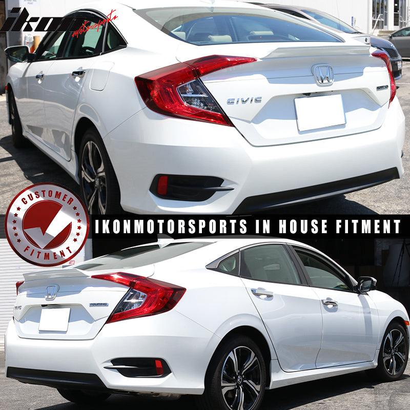 16-21 Civic X 10th Gen FC 4Dr IKON Style Trunk Spoiler