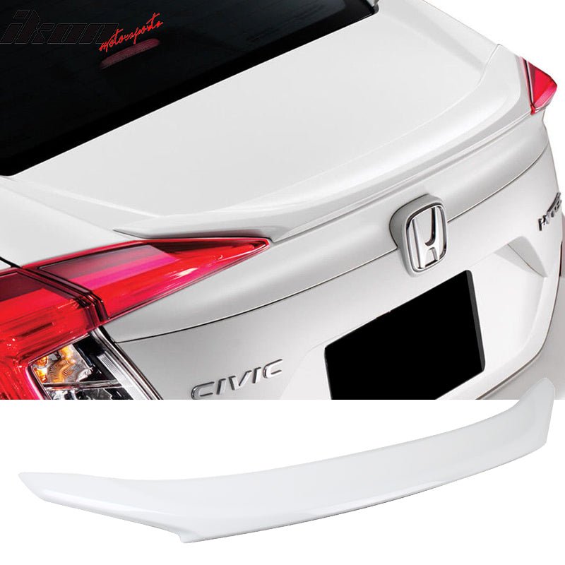 16-21 Honda Civic Sedan Rear Spoiler Wing White Orchid Pearl # NH788P