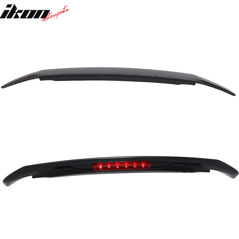 16-21 Civic Sedan RS SI Style Trunk Spoiler 3RD LED #NH731P Crystal Black Pearl