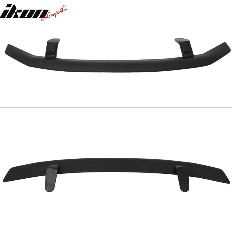 Universal IKON Style ABS Plastic Add On Matte Black Rear Trunk Wing Spoiler Tail