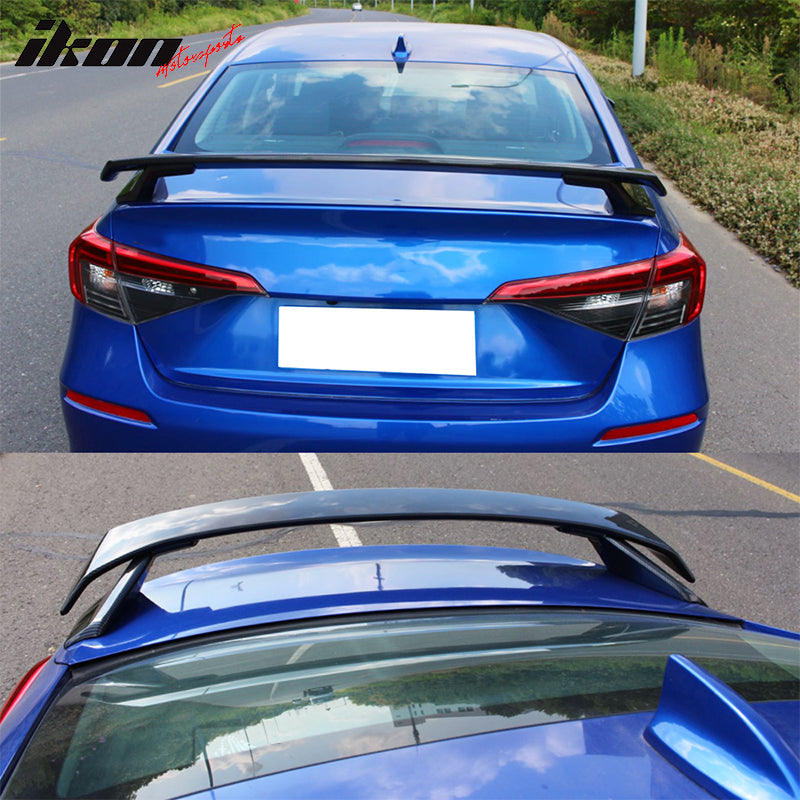 Fits 22-25 Honda Civic Sedan HPD V2 Style Rear Trunk Spoiler Wing