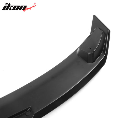 IKON MOTORSPORTS, Trunk Spoiler Compatible With 2022 Honda Civic 11th Gen Sedan 4-Door, MD Style ABS Plastic Rear Tail Trunk Wing Spoiler Lip