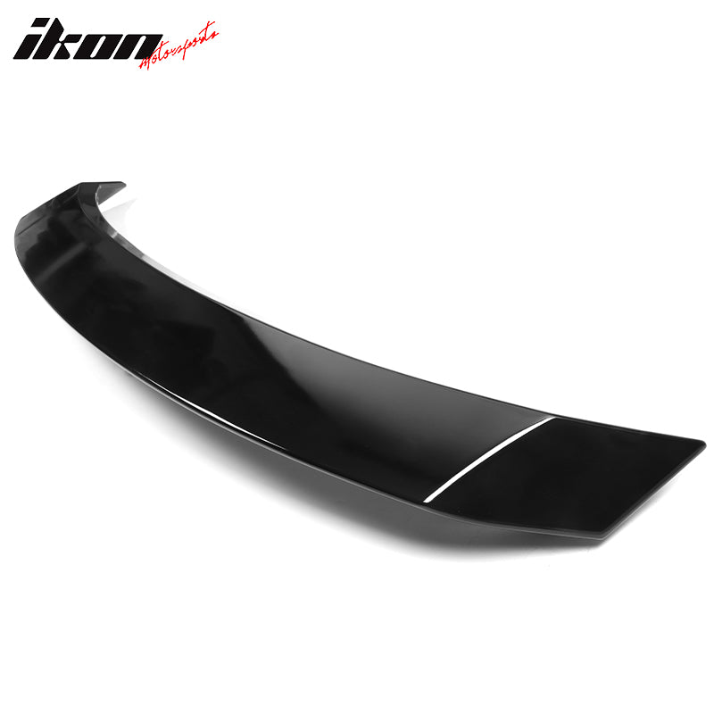 IKON MOTORSPORTS, Trunk Spoiler Compatible With 2022 Honda Civic 11th Gen Sedan 4-Door, MD Style ABS Plastic Rear Tail Trunk Wing Spoiler Lip