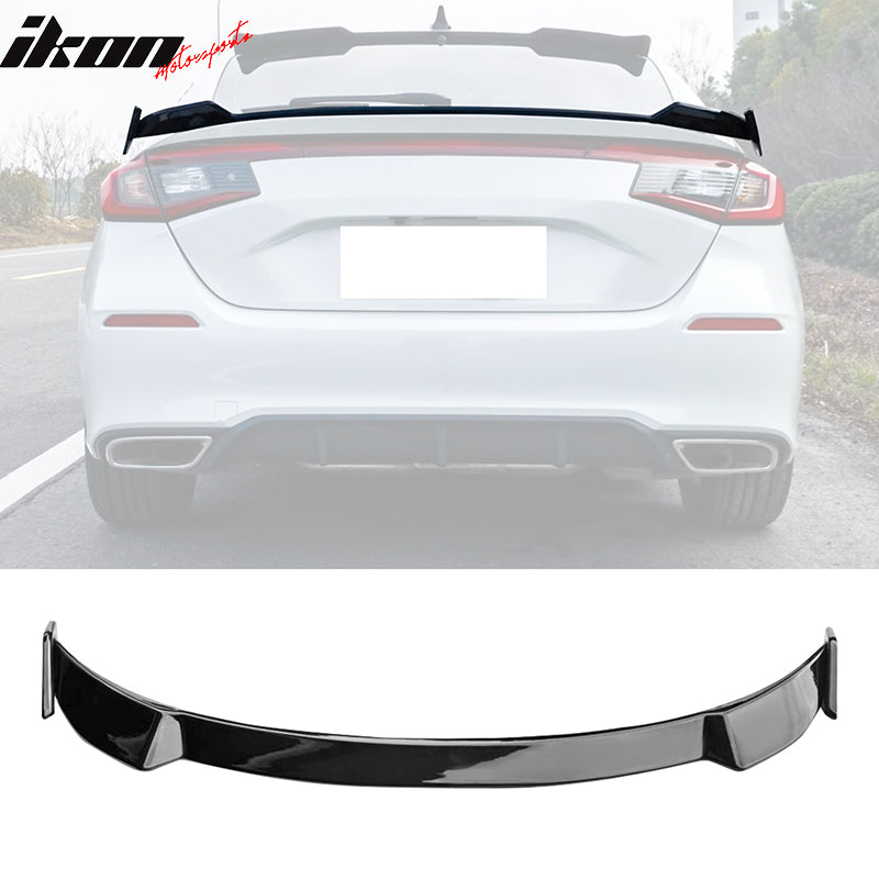 Fits 22-25 Honda Civic 11th Gen Hatchback IKON Trunk Spoiler Lip ABS