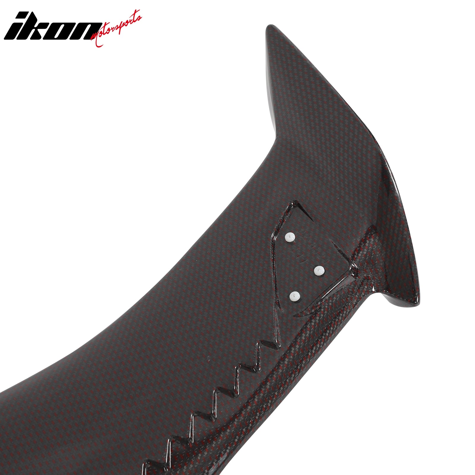 Fits 23-25 Honda Civic Type R Trunk Spoiler OE Style Red Carbon Fiber Rear Wing