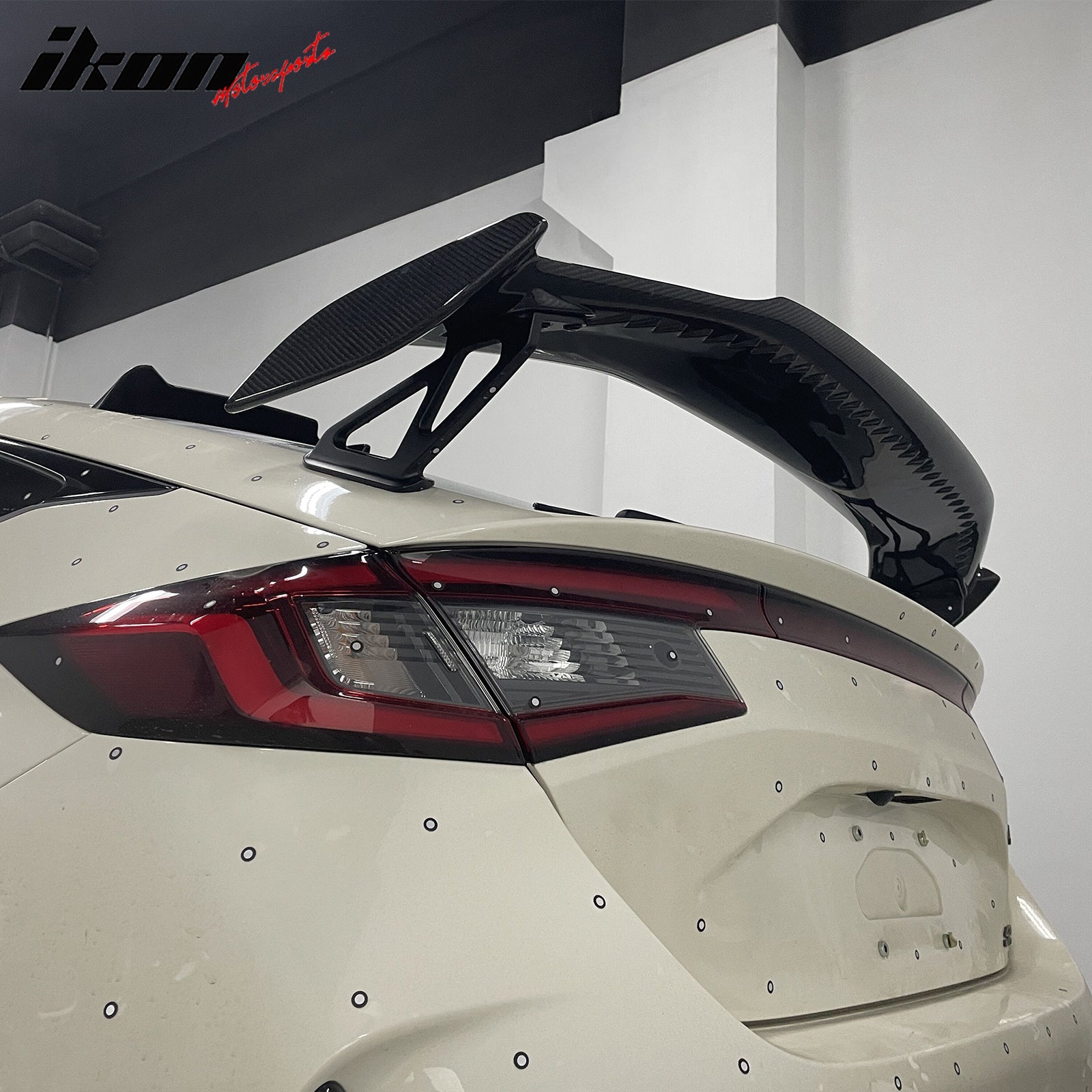 Fits 23-25 Honda Civic Type R Trunk Spoiler Carbon Fiber Highkick Rear Boot Wing