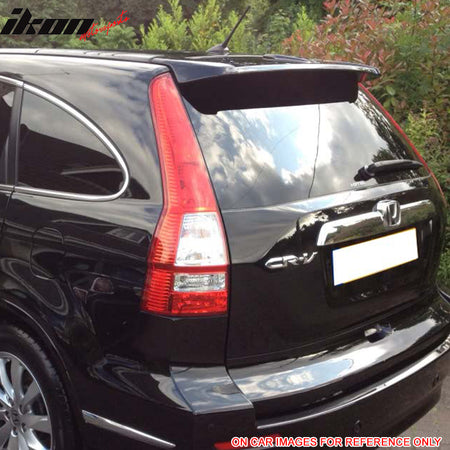 Pre-Painted Roof Spoiler Compatible With 2007-2011 Honda CRV, Factory Style Painted #B92P Nighthawk Black Pearl ABS Rear Deck Lip Wing Other Color Available By IKON MOTORSPORTS, 2008 2009