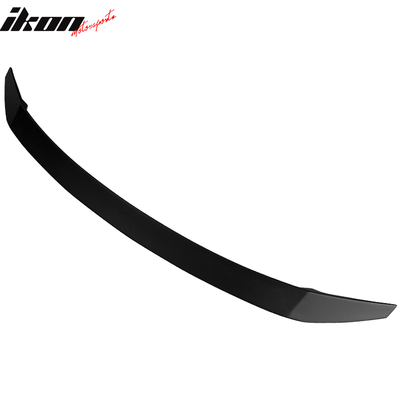 IKON MOTORSPORTS, Trunk Spoiler Compatible With 2021-2022 Hyundai Elantra 4-Door Sedan, ABS Plastic Rear Tail Trunk Wing Spoiler