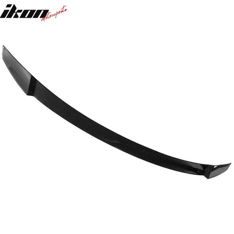 IKON MOTORSPORTS, Trunk Spoiler Compatible With 2021-2022 Hyundai Elantra 4-Door Sedan, M4 Style ABS Plastic Rear Tail Trunk Wing Spoiler