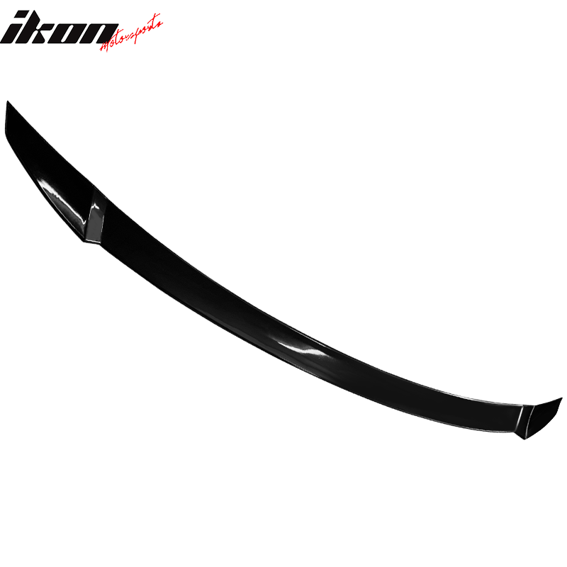 IKON MOTORSPORTS, Trunk Spoiler Compatible With 2021-2022 Hyundai Elantra 4-Door Sedan, M4 Style ABS Plastic Rear Tail Trunk Wing Spoiler