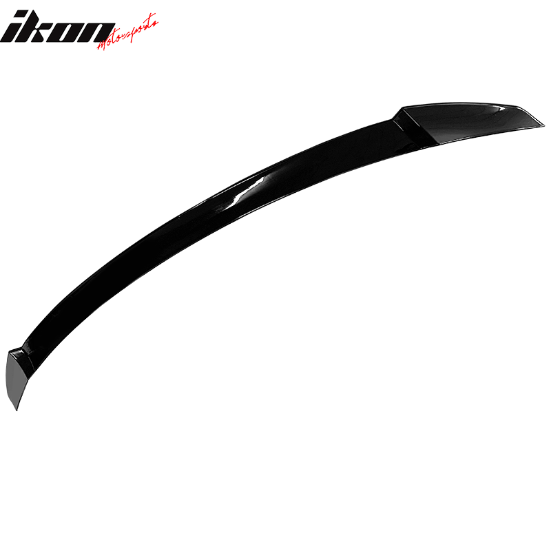 IKON MOTORSPORTS, Trunk Spoiler Compatible With 2021-2022 Hyundai Elantra 4-Door Sedan, M4 Style ABS Plastic Rear Tail Trunk Wing Spoiler