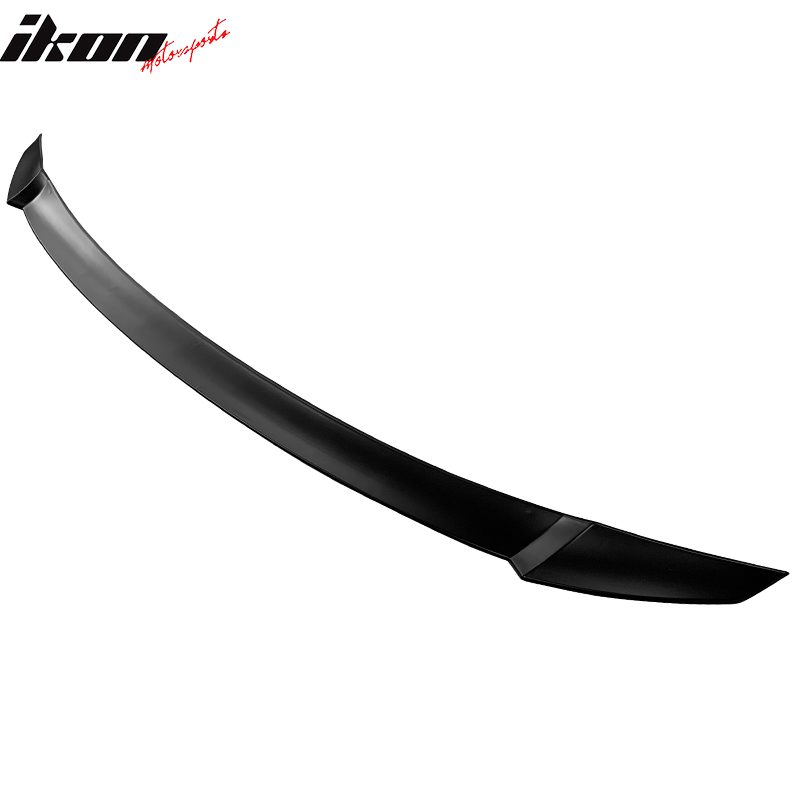 IKON MOTORSPORTS, Trunk Spoiler Compatible With 2021-2022 Hyundai Elantra 4-Door Sedan, M4 Style ABS Plastic Rear Tail Trunk Wing Spoiler