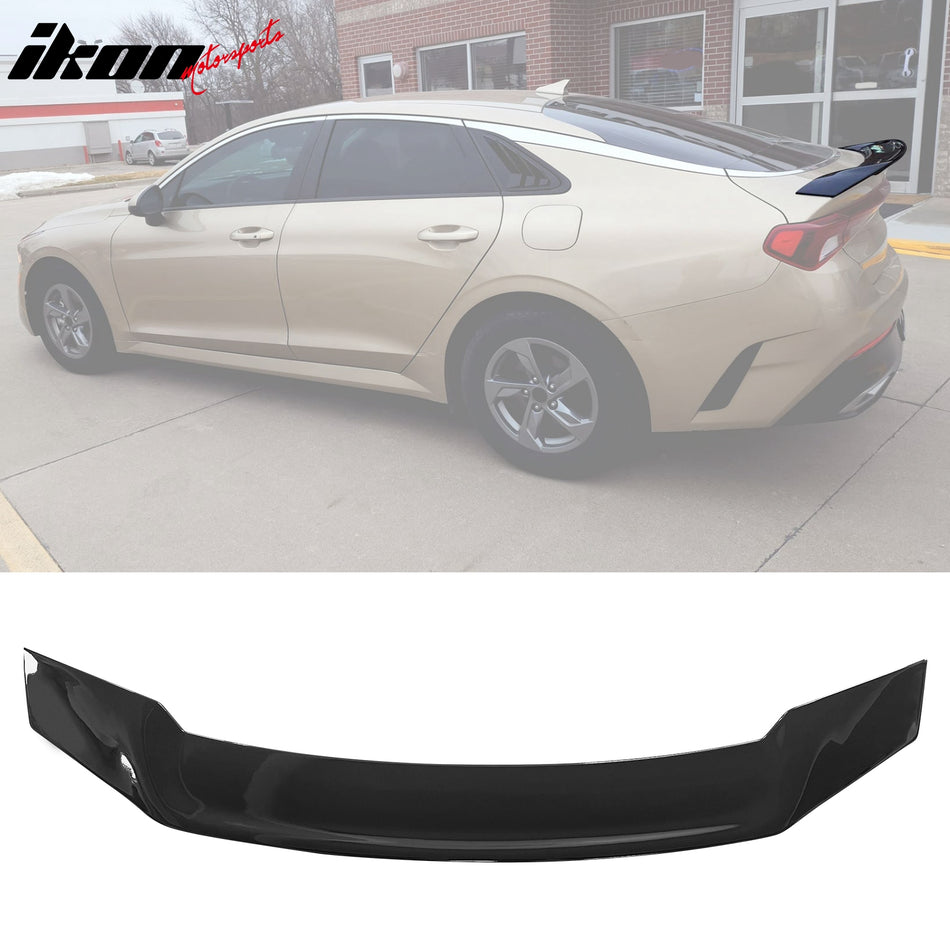 2021-2024 Kia K5 Sedan 4DR R Style Gloss Black Rear Trunk Spoiler ABS