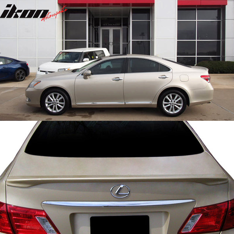 Fits 07-12 Lexus ES350 OE Style Flushmount Rear Trunk Spoiler Lip Painted ABS