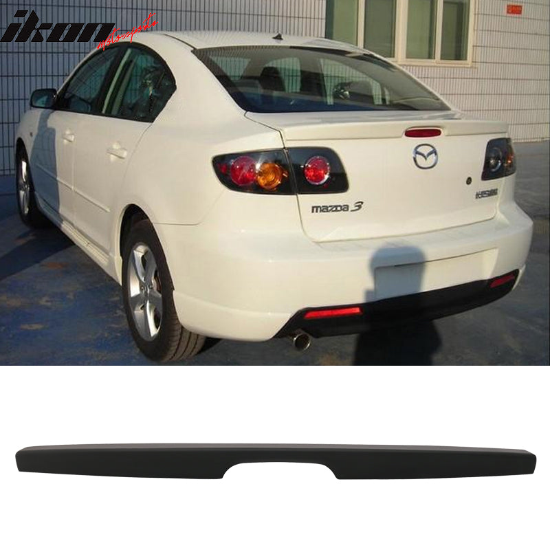 Fits 04-09 Mazda 3 Sedan OE Style Painted Trunk Spoiler Wing Lip ABS