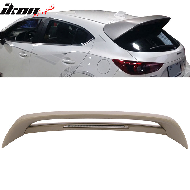 2014-2018 Mazda 3 5 Door Hatchback Roof Spoiler MS MZ  Style Wing