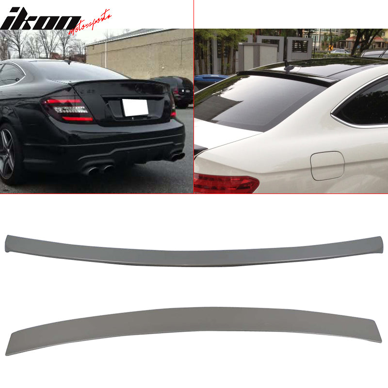 Fits 12-15 Mercedes-Benz W204 C-Class Coupe Trunk + Roof Spoiler New