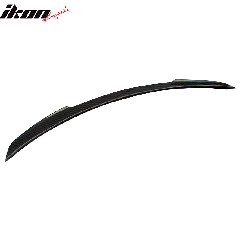 IKON MOTORSPORTS, Trunk Spoiler Compatible With 2013-2018 Mercedes-Benz CLA Class W117 , Matte Carbon Fiber FD Style Rear Spoiler Wing, 2014 2015 2016 2017