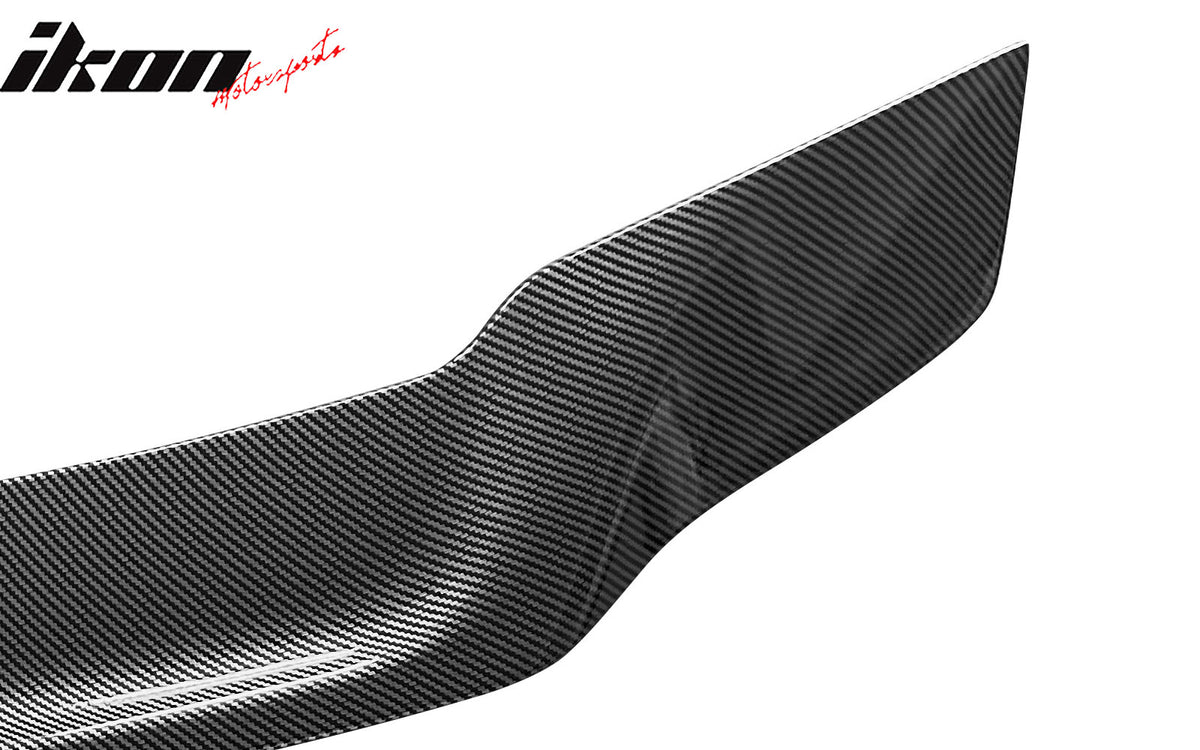 Fits 08-14 Benz W204 C-Class Trunk Spoiler R Style ABS Wing Carbon Fiber Print