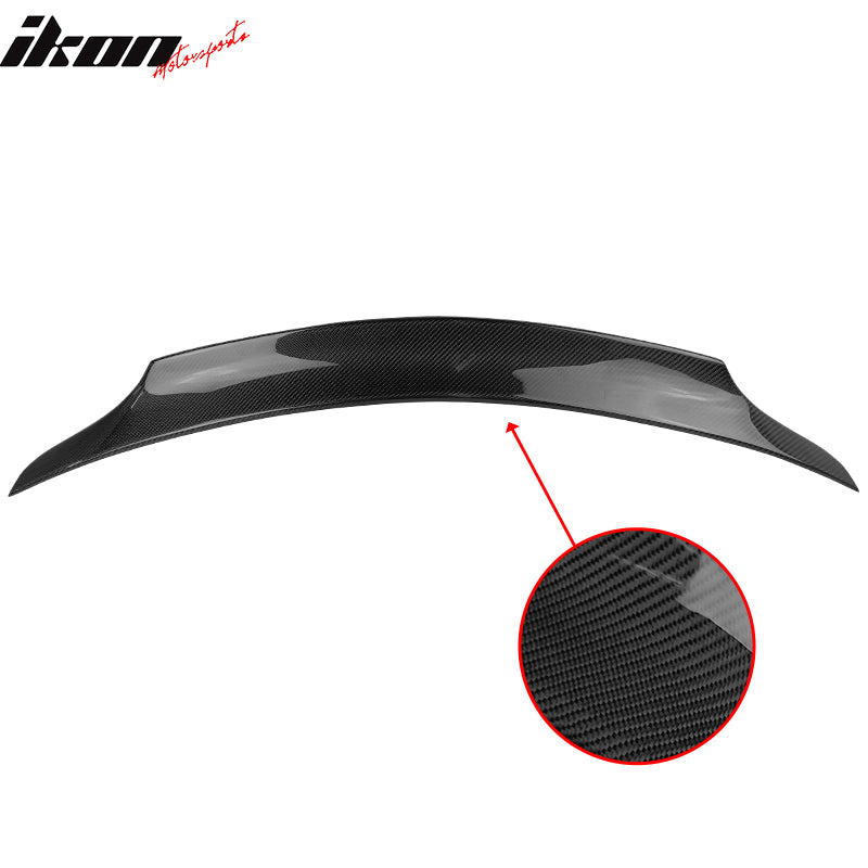 2008-2014 Benz W204 C-Class X Style Rear Spoiler Wing Carbon Fiber