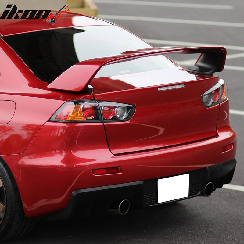 Fits 08-15 Mitsubishi Lancer Evolution 10 X Original EVO Style Trunk Spoiler-ABS