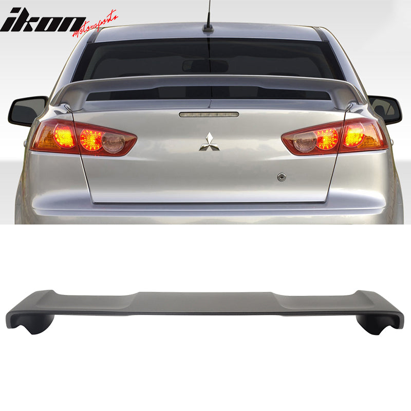 2008-2017 Mitsubishi Lancer OE Style Matte Black Rear Spoiler Wing ABS