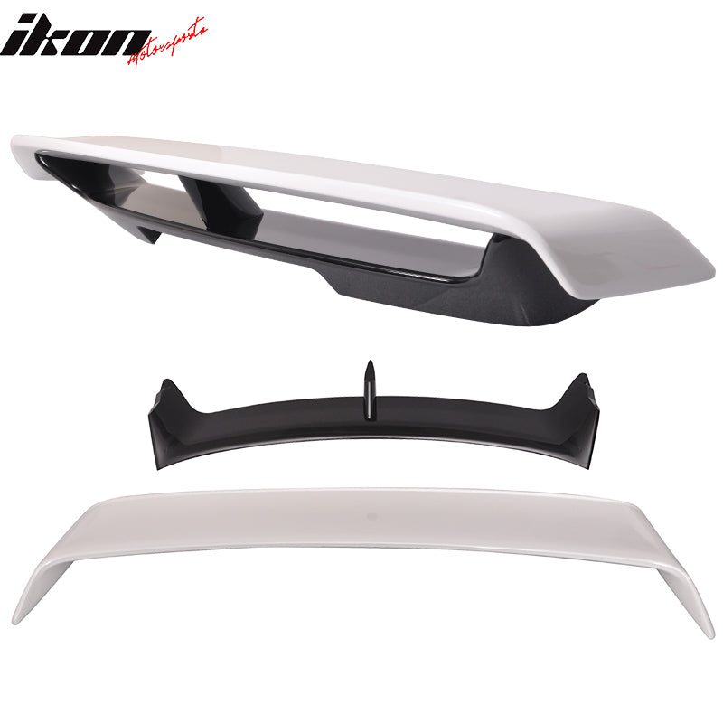 Fits 09-21 Nissan 370Z Z34 Coupe N Style Rear Trunk Spoiler Painted White/Black