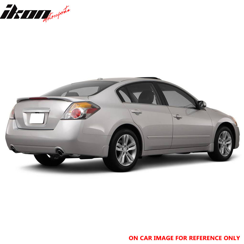 Fits 07-12 Nissan Altima 4Dr Sedan OE Trunk Spoiler & LED Light ABS Matte Black