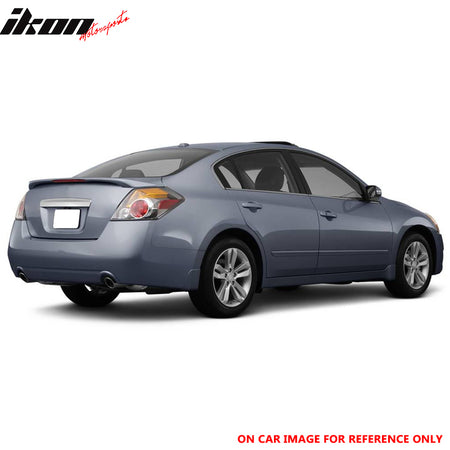 Fits 07-12 Nissan Altima 4Dr Sedan OE Trunk Spoiler & LED Light ABS Matte Black