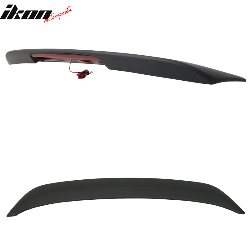 Fits 09-15 Nissan Maxima OE Style Matte Black Trunk Spoiler W/ LED Brake Light