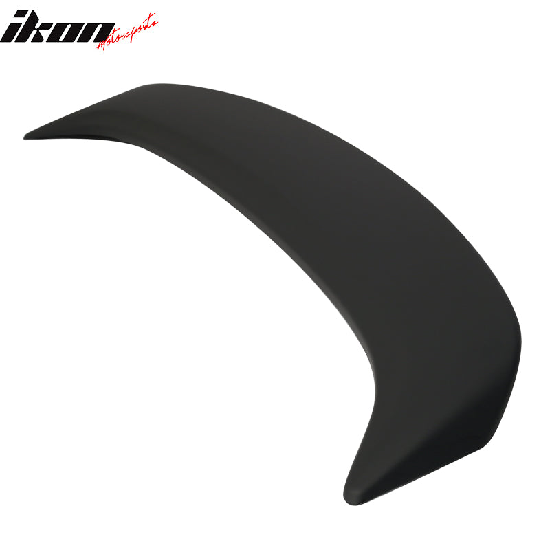 Fits 13-19 Nissan Sentra Rear Trunk Spoiler Wing Lip ABS & LED Light Matte Black