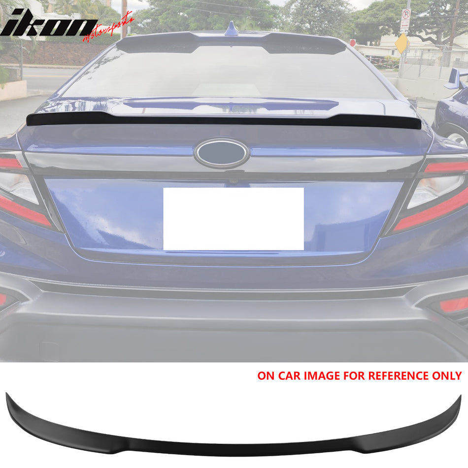 2022-2024 Subaru WRX D Style Unpainted Black Rear Trunk Spoiler ABS