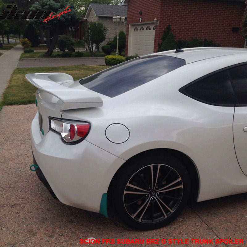 Fits 13-20 Scion FRS/Subaru BRZ/Toyota 86 G Style Trunk Spoiler ABS Unpainted